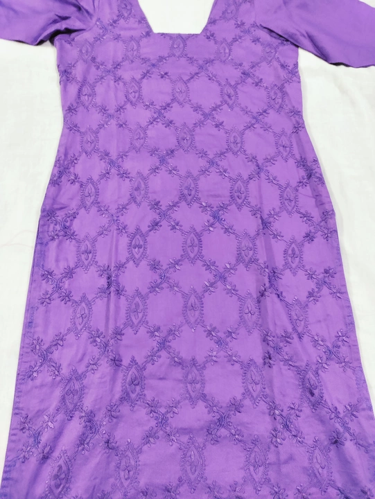 Hand embroidered kurta uploaded by business on 5/22/2022