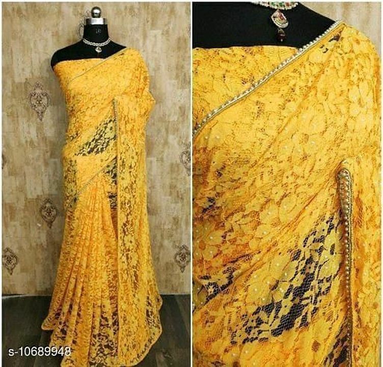 Net saree uploaded by business on 10/28/2020