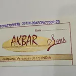 Business logo of Akbar Sons