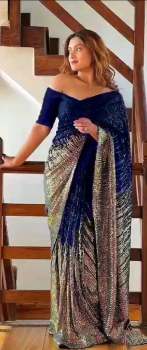 New BlockBuster Bollywood Style Saree  uploaded by L & S GOODS CO on 5/22/2022