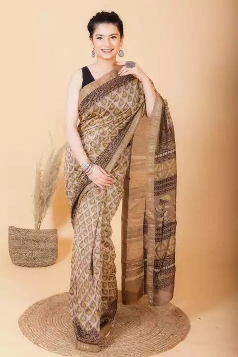 Ajrakh saree uploaded by Av textile on 5/22/2022