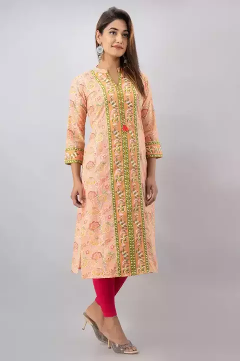 Morvi women Printed Cotton Blend Straight Kurta uploaded by Morvi Retail Pvt. Ltd. on 5/22/2022
