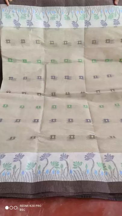 100% cotton tant Saree uploaded by Indra Saree House on 5/22/2022