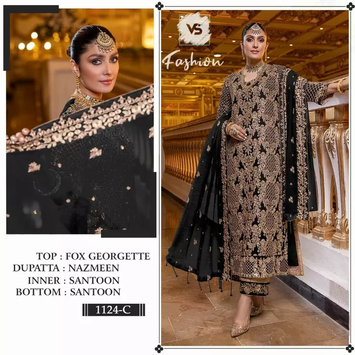 Georgette Suit material Pakistani uploaded by business on 5/23/2022