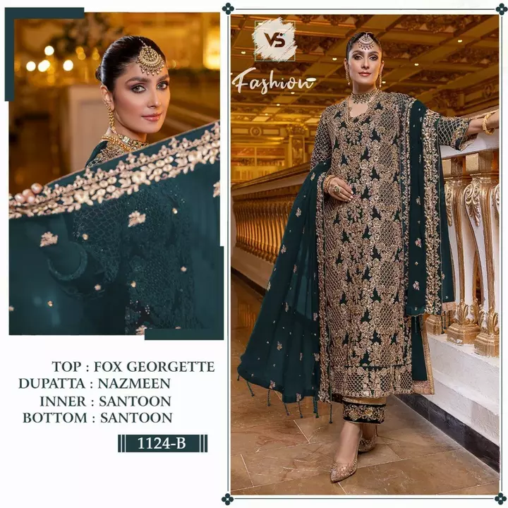 Georgette suit material Pakistani uploaded by business on 5/23/2022