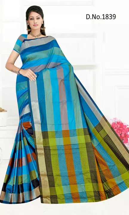 Cotton silk saree with blouse uploaded by Radha Rani fashion(TM) on 5/23/2022