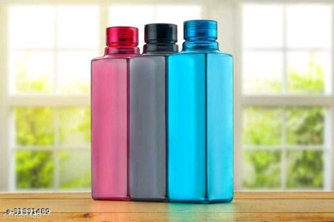  Spandan Set Of 6 Square Premium 1000 Ml Fridge Water Bottles With Plastic Cap For Home,Office,Gym,W uploaded by business on 5/23/2022