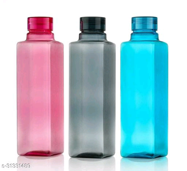  Spandan Set Of 6 Square Premium 1000 Ml Fridge Water Bottles With Plastic Cap For Home,Office,Gym,W uploaded by Aminisha shop on 5/23/2022