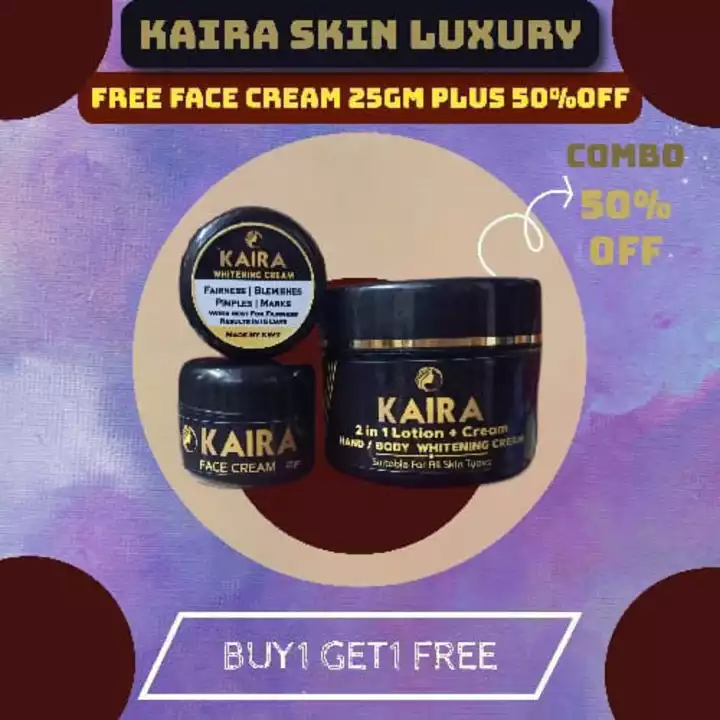 Kaira luxury whitening cream uploaded by Kaira skin care manufacturers  on 5/23/2022