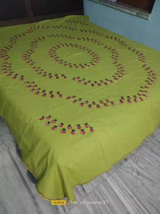 Hand Embroidery Bed Sheets.  uploaded by business on 5/24/2022