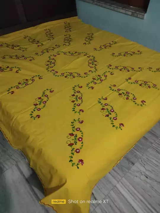 Hand Embroidery Bed Sheets.  uploaded by business on 5/24/2022