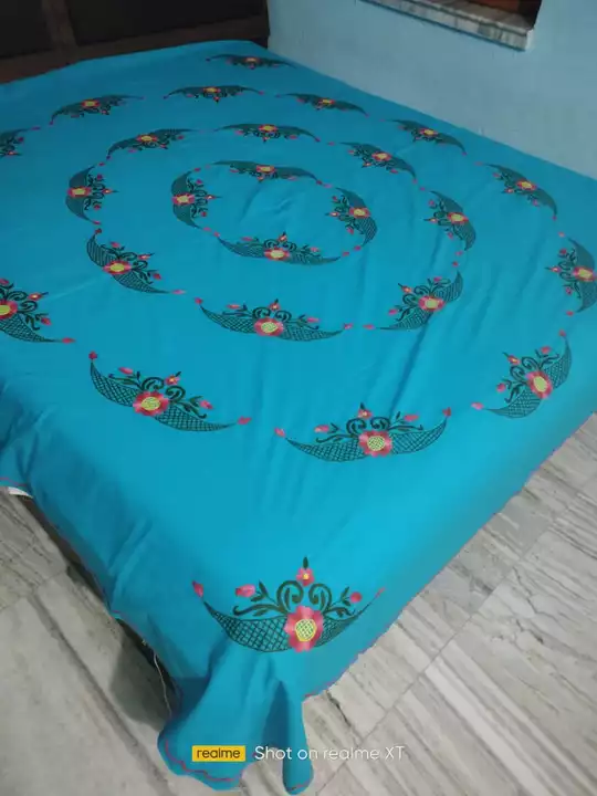 Hand Embroidery Bed Sheets.  uploaded by business on 5/24/2022