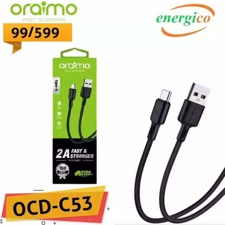 Oraimo C53 Type C Data Cable uploaded by Energico  on 5/24/2022