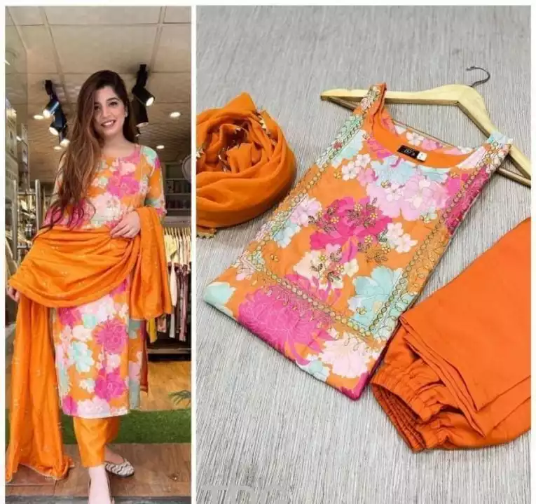 🔥👗 *Marriage Season Special* 🔥👗

🧵 *PURE MASLIN SILK KURTA SET*


🔥 Fabric Details 
   
🧵Top  uploaded by Shopping store on 5/24/2022
