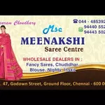 Business logo of Meenakshi saree center Chennai