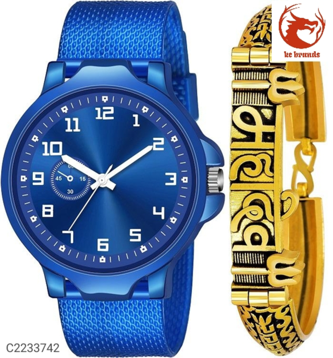 Post image *Catalog Name:* Trendy Combo Of Men's Analog Watch Vol 1Price - 300 only*Details:*Product Name: Trendy Combo Of Men's Analog Watch Vol 1Package Contains: 1 Watch With 1 Mahadev Kada
Dial Size: 24
Dial Materials: Metal
Strap Materials: Stainless Steel
Occasions: CasualWeight: 400Designs: 5
💥 *FREE Shipping* 💥 *FREE COD* 💥 *FREE Return &amp; 100% Refund* 🚚 *Delivery*: Within 7 days