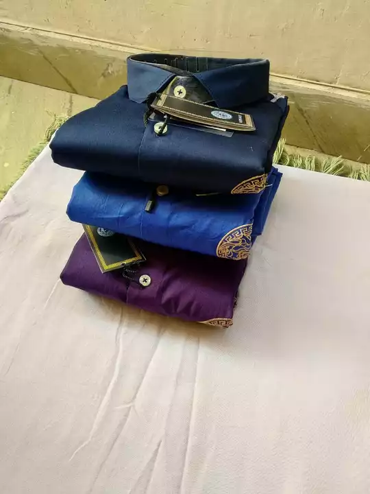 satin shirt uploaded by Shri Murli Creations on 5/24/2022