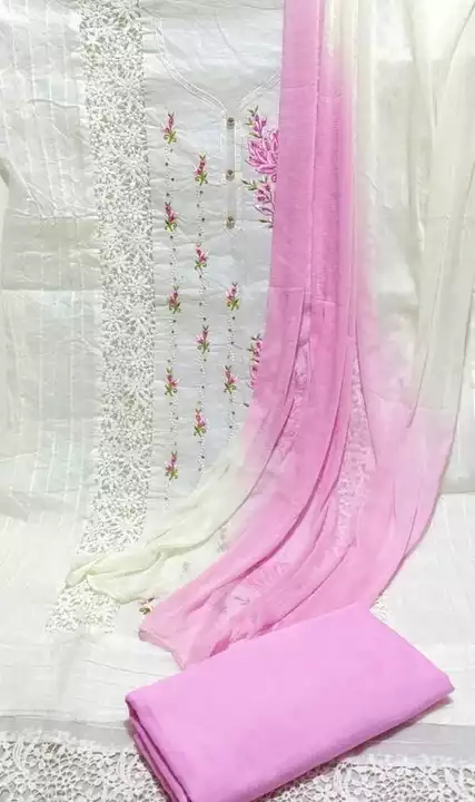 Exclusive embroidery work Deshiner cotton salwar suit  uploaded by Prodect selling on 5/24/2022