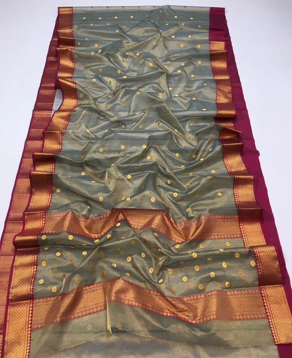 Chanderi tissue saree uploaded by business on 5/24/2022