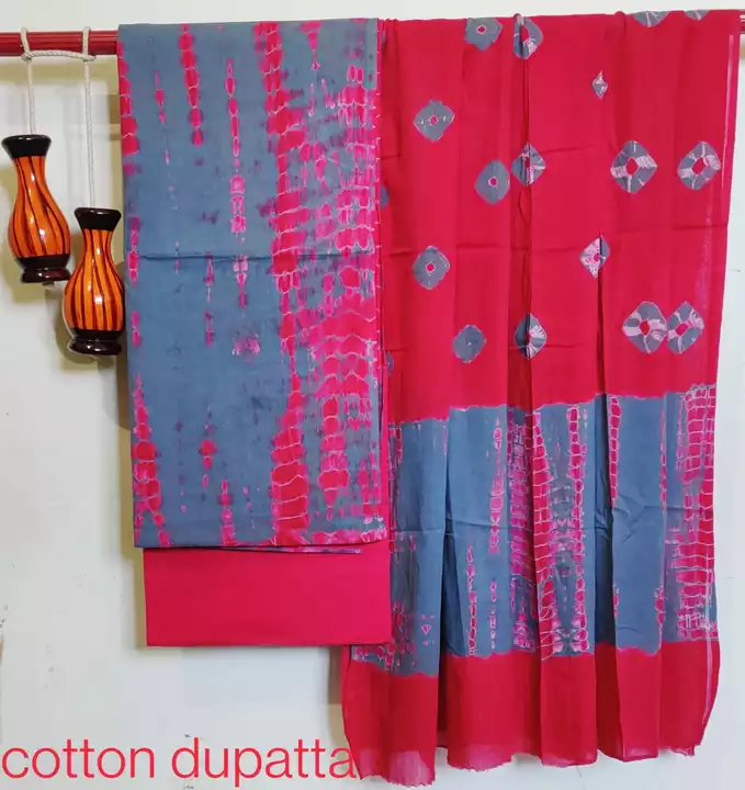 Cotton suit with milmul duppta uploaded by Fashion Hub on 5/25/2022