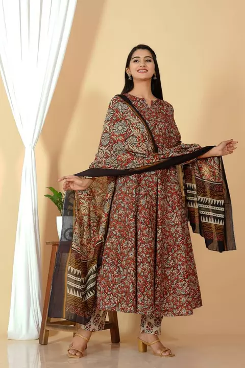 Trending Dabu Printed Flared Kurta and Pant set uploaded by business on 5/25/2022