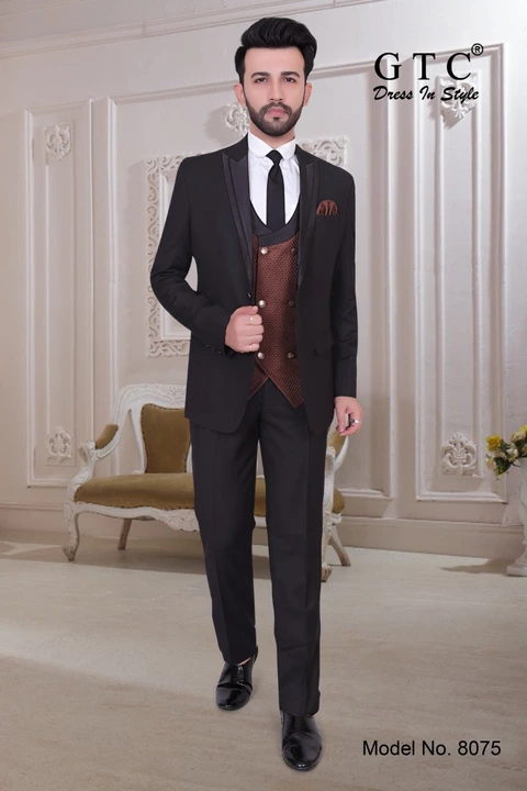 Dashing GTC- 3-piece Designer Men Suit uploaded by AMBE COLLECTIONS  on 5/25/2022
