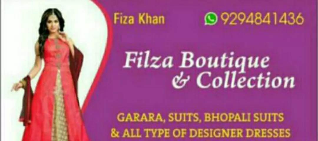 Visiting card store images of FILZA BOUTIQUE AND COLLECTION