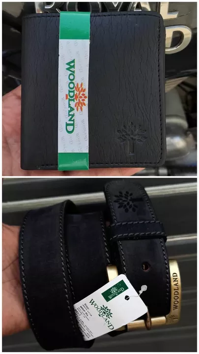 *Belt and Wallet Combo* 🥰🥰🥰🥰🥰🥰🥰 *BRAND -Woodland* *10A QUALITY* 💯% Original Geniune Leat uploaded by SN creations on 5/25/2022