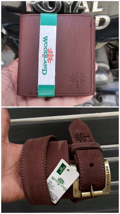 *Belt and Wallet Combo* 🥰🥰🥰🥰🥰🥰🥰 *BRAND -Woodland* *10A QUALITY* 💯% Original Geniune Leat uploaded by SN creations on 5/25/2022