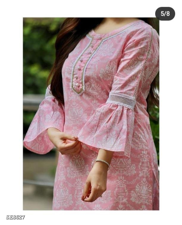 Cotton kurti with pant uploaded by business on 5/25/2022