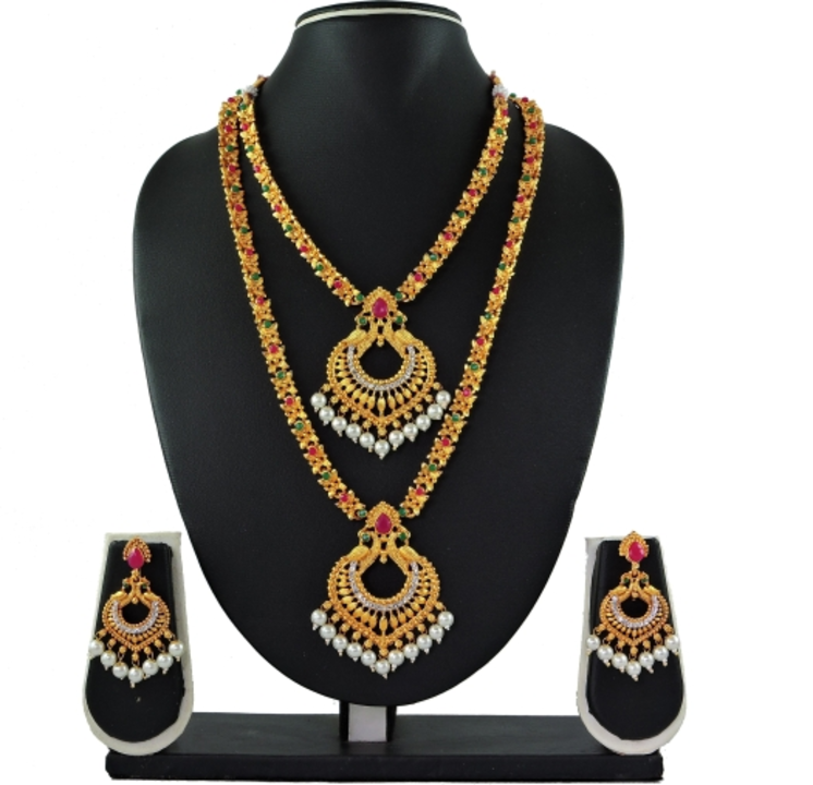 Post image Alloy jewellery setPrice- Rs.300Best quality products Limited period offerIt contains two necklace set and pair of earringsCod is available Free shipping Return policy is available