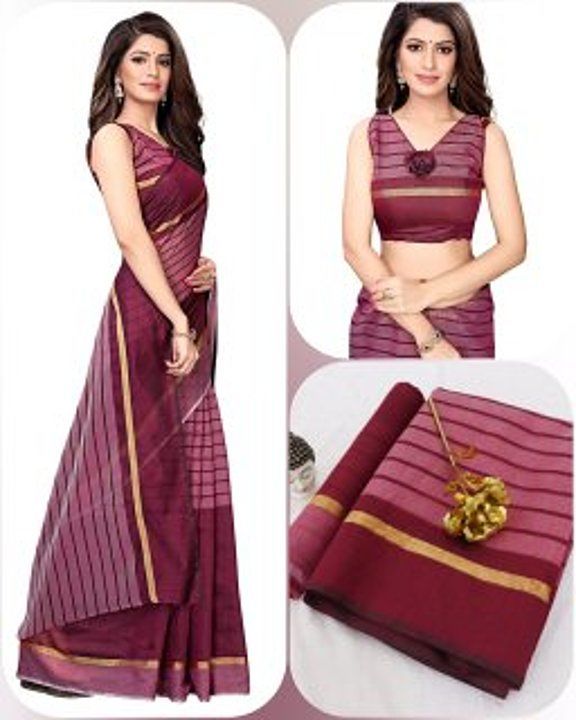 Cotton silk saree uploaded by Shakti textiles on 10/29/2020