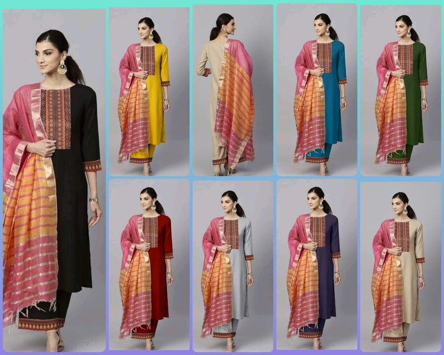 Kurti Pant With Dupatta uploaded by Smily.Collection on 5/26/2022