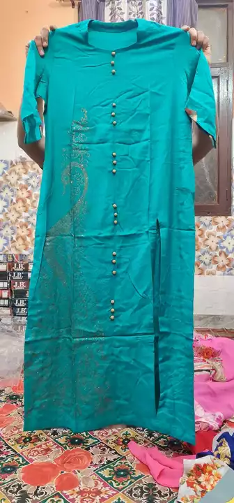 Kurti pewar shifon uploaded by Nawab A To Z garment on 5/26/2022