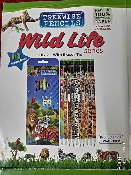 Woodfree Wildlife Series Extra Dark HB2 Pencils uploaded by KAZ Eco Friendly Products on 10/29/2020