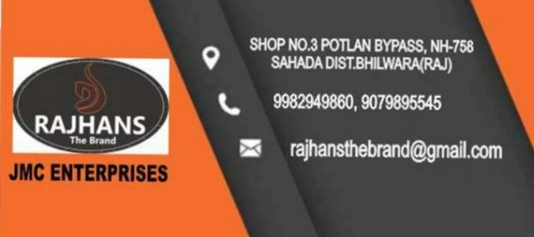 Visiting card store images of RAJHANS THE BRAND