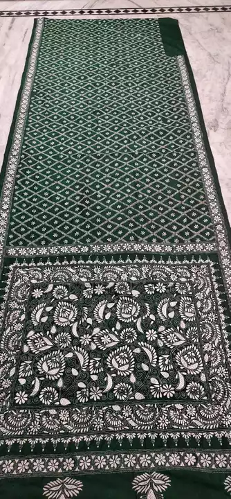 Kantha Stitch On Blanded Bangalore Silk  uploaded by Exclusive Collection  on 5/27/2022