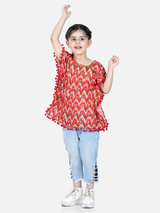 Printed cotton kaftan for Girls uploaded by Bownbee fashion pvt. Ltd on 5/27/2022