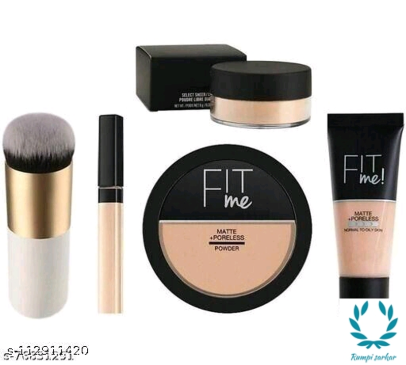 FIT ME foundation,concealer,loose powder,round make up bruse,compact. uploaded by Rumpi Fashion Store 🏪  on 5/27/2022