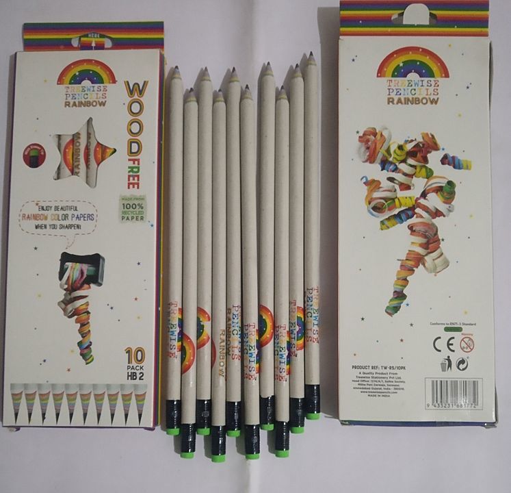 Woodfree Rainbow Series Extra Dark HB2 Pencils uploaded by KAZ Eco Friendly Products on 10/29/2020