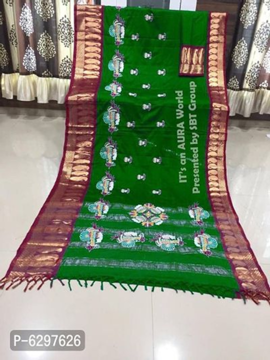 Product image of Beautiful Cotton Blend Saree with blouse piece, price: Rs. 934, ID: beautiful-cotton-blend-saree-with-blouse-piece-86eb488c