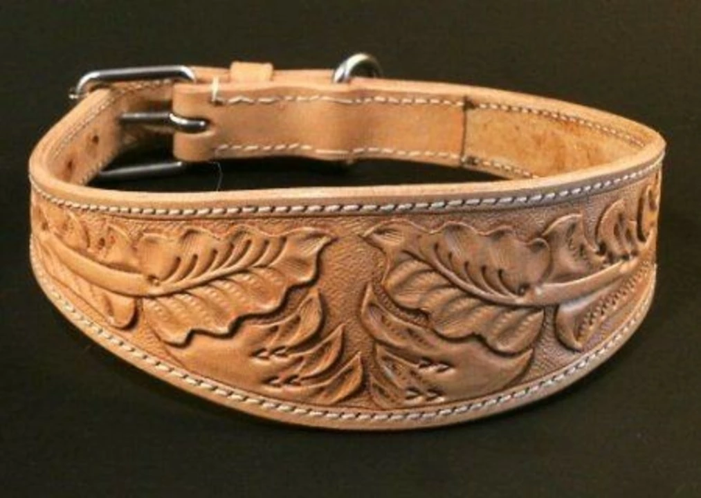 Leather dog collar RG003 uploaded by R&G world on 5/28/2022