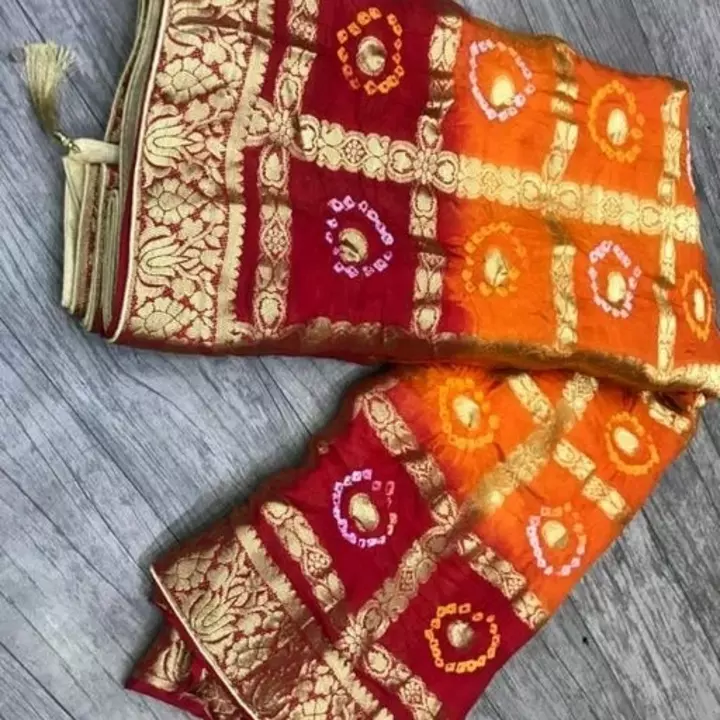 Bandhni sarees uploaded by business on 5/28/2022