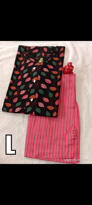 Kurti with pant uploaded by Wholesaler on 5/28/2022