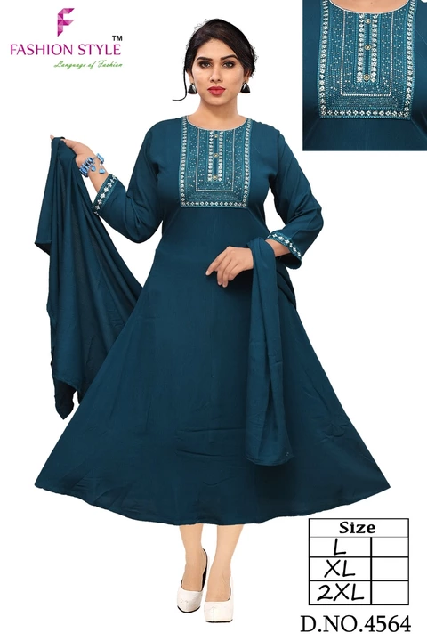 Rinkle emb with dupatta uploaded by business on 5/29/2022
