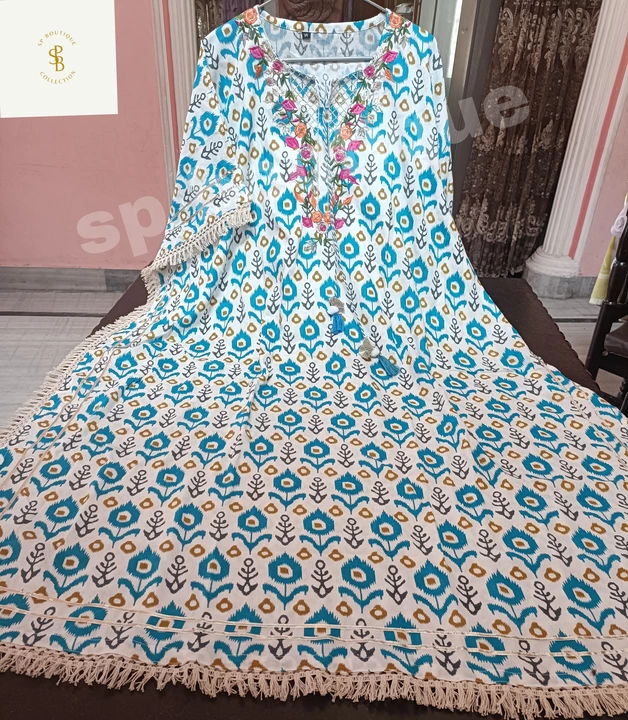 Post image Beautiful kaftans at rs 350+$Wholesale availableSingle multiple availableResellers most welcm
