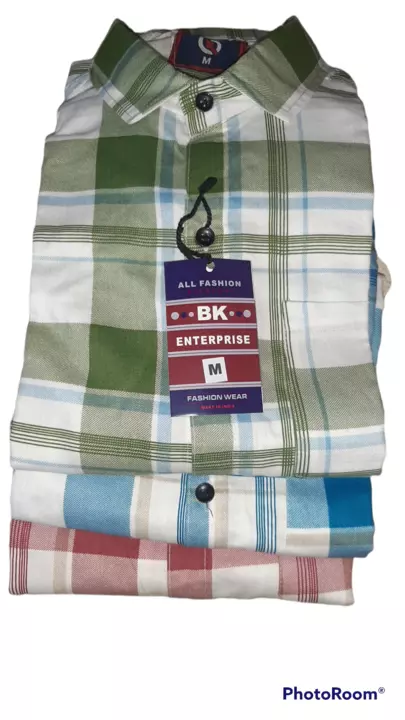 M/L/XL cotton shirt uploaded by BALKRUSHNA ENTREPRIZE on 5/29/2022