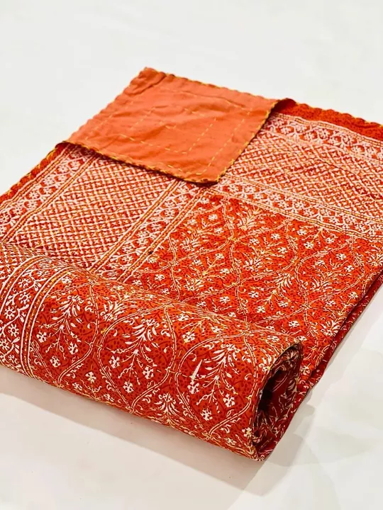 Jaipuri Dabu printed kingsz bedsheets uploaded by Sayyeda collection on 5/29/2022