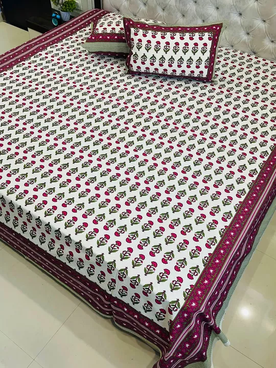Premium jaipuri with reversible zipped pillow cover uploaded by Sayyeda collection on 5/29/2022