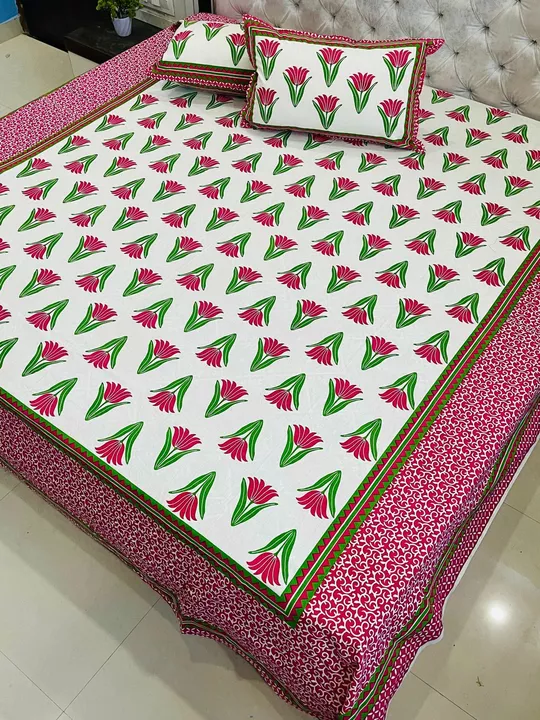 Premium jaipuri with reversible zipped pillow cover uploaded by Sayyeda collection on 5/29/2022